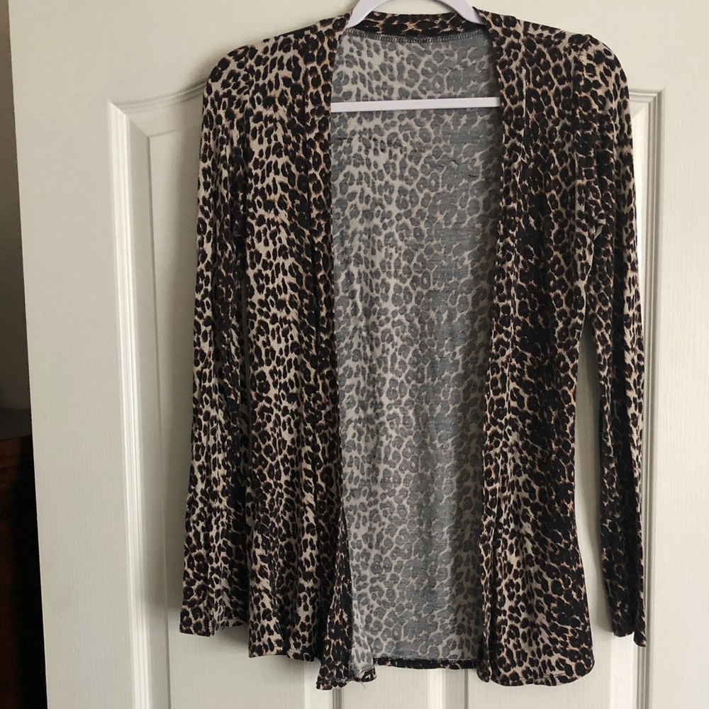 Soft and cozy animal print cardigan